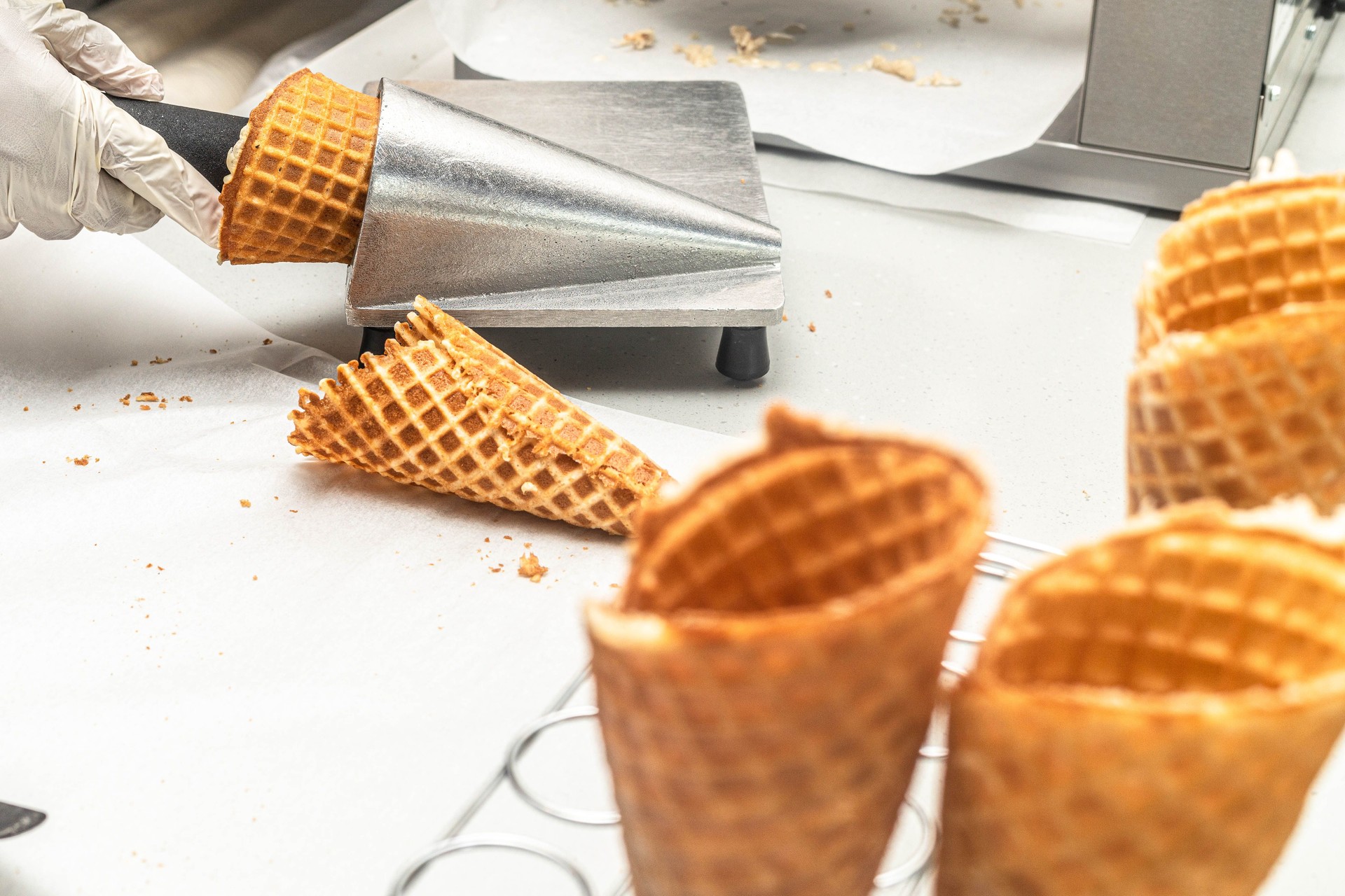 Waffle Cone Making